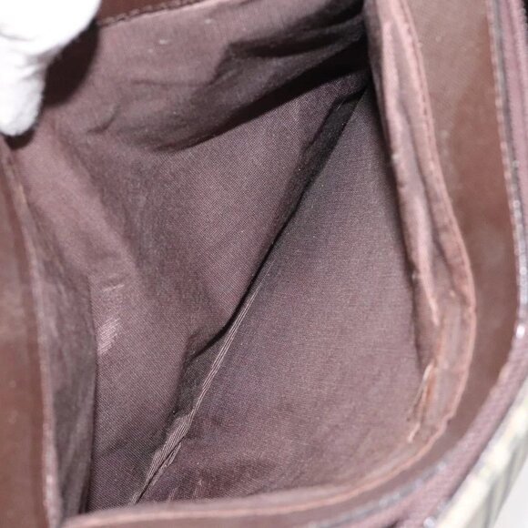 BURBERRY Nova Check Tote Bag Canvas Beige Silver Auth 125511 - Picture 12 of 16